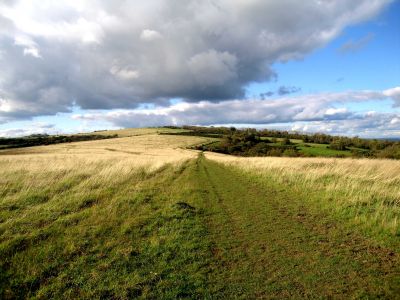 On the South Downs, towards Lewes
