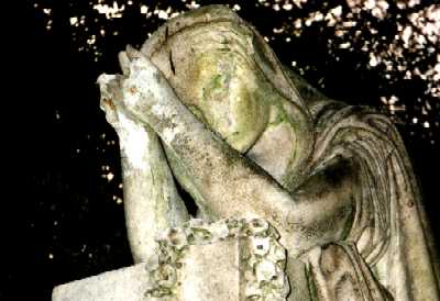 Stone angels, Abney Park Cemetery, Stoke Newington, London