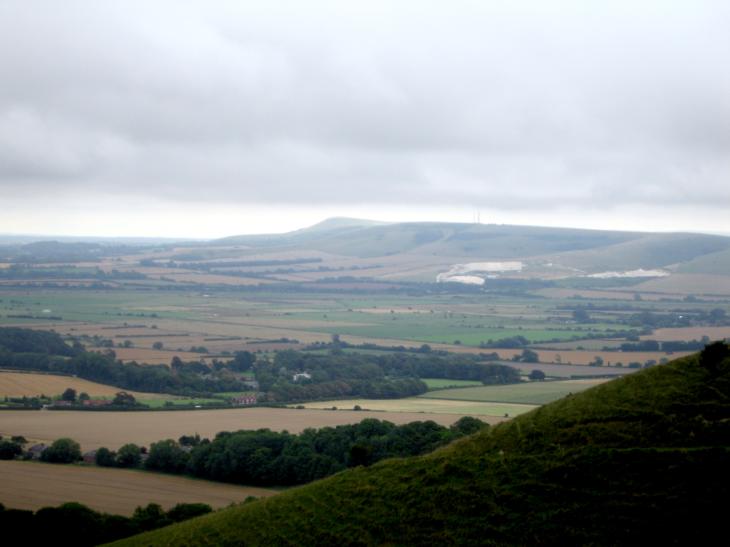 Firle Beacon in the distance